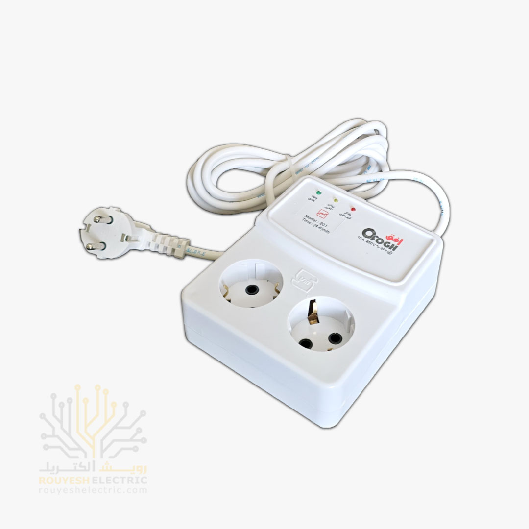 محافظ برق یخچال برند افق مدل 201 دو خانه ارتدار آنالوگ 3 متری