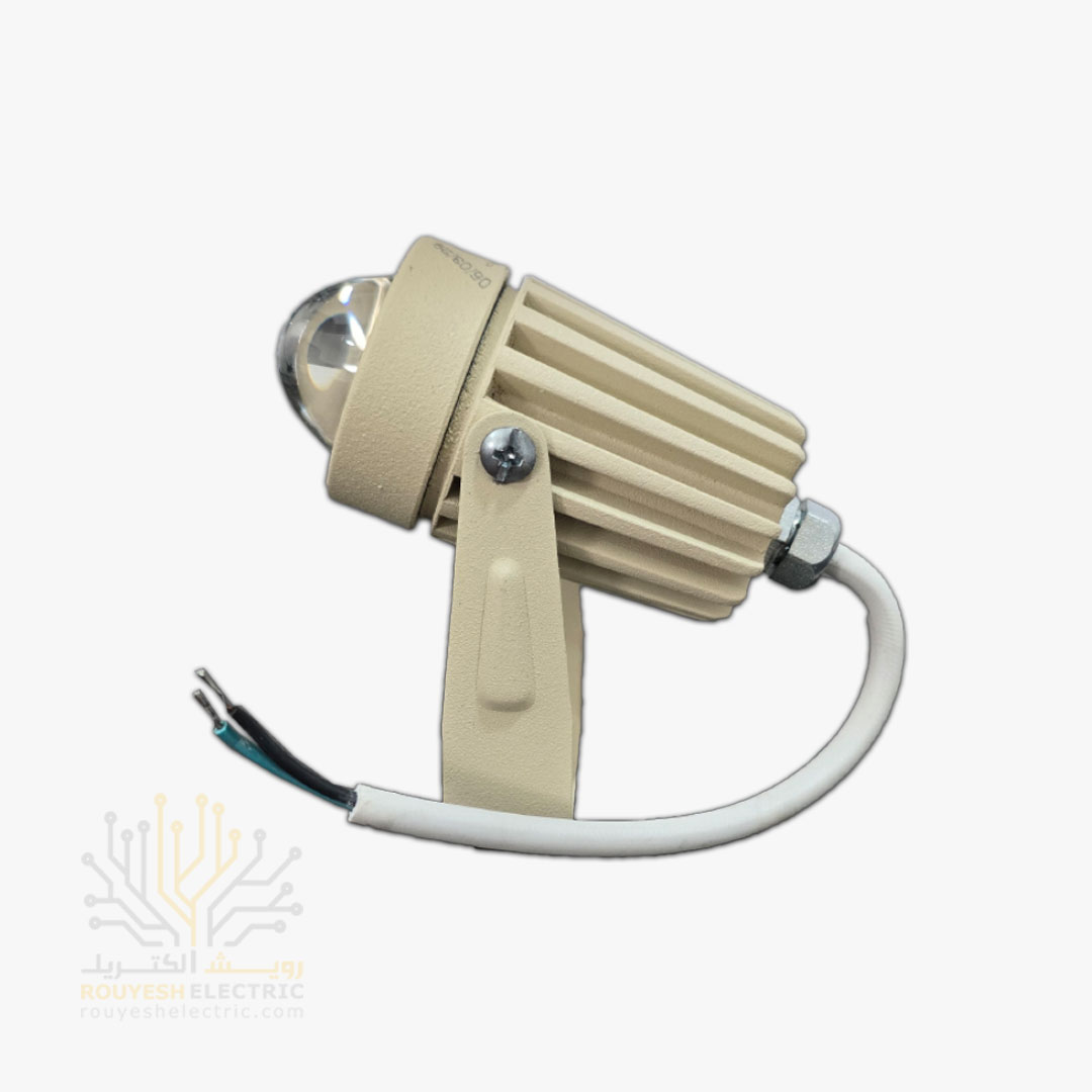 جت لایت 5 وات ایرانی بدنه کرم برند پاور لایت آفتابی