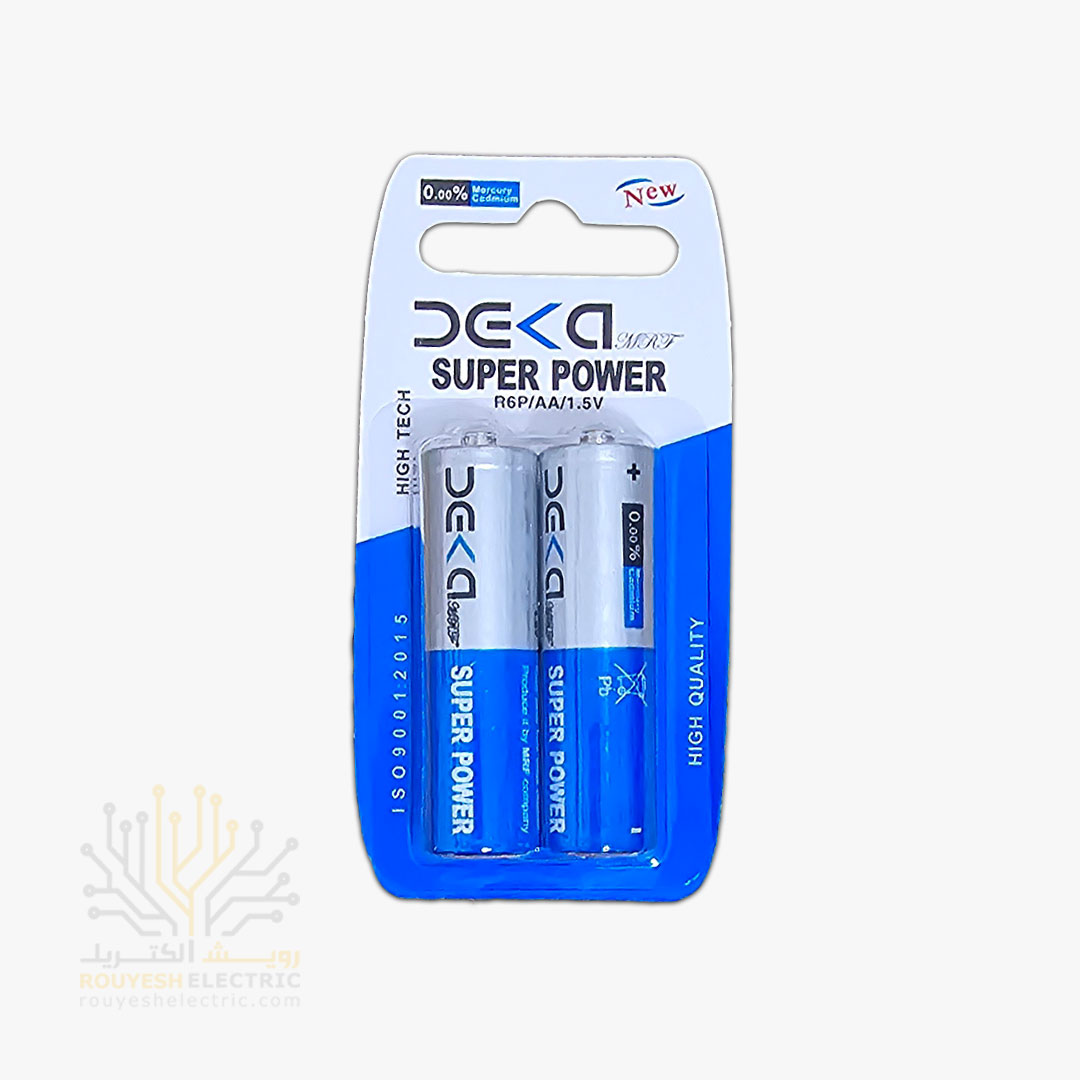 باطری قلمی معمولی برند دکیو کارت 2 تایی