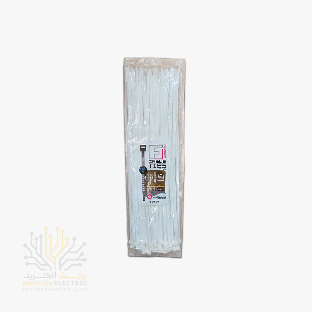 بست کمربندی برند فروزش 55 سانت 7/6 سفید