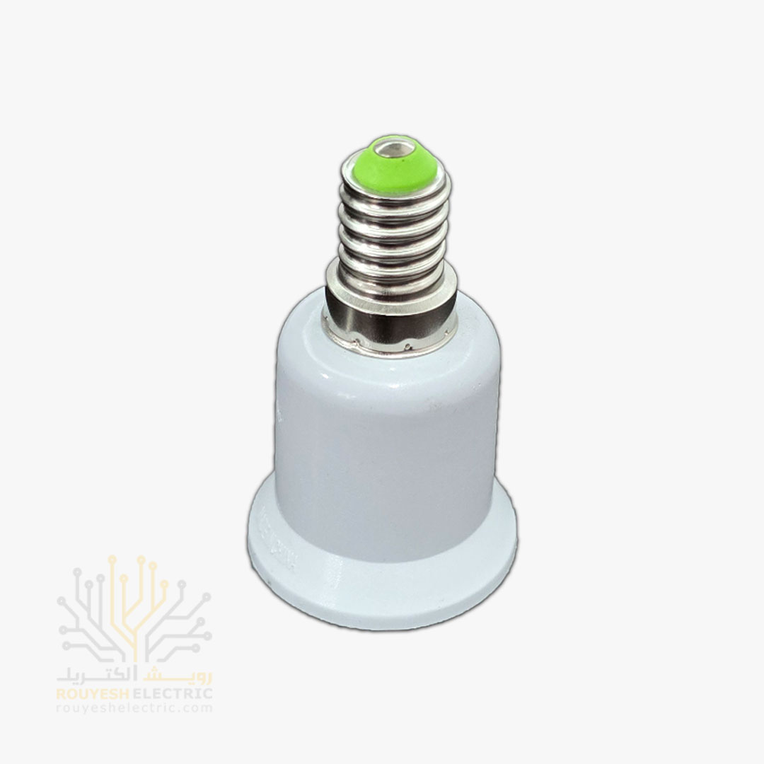 تبدیل سرپیچ لامپ E14 به E27 (شیپوری)