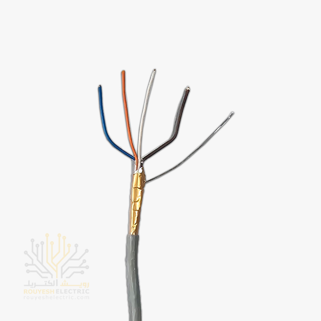 کابل 2 زوجی هوایی برند تک کابل کرمان ضخامت 0/6 کارتن 856 متری