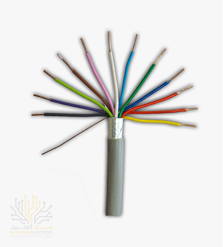 کابل 6 زوجی هوایی برند تک کابل کرمان ضخامت 0/6 کارتن 250 متری
