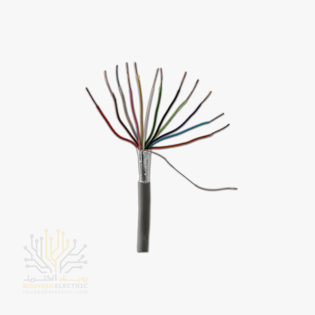 کابل 6 زوجی هوایی برند تک کابل کرمان ضخامت 0/6 کارتن 329 متری