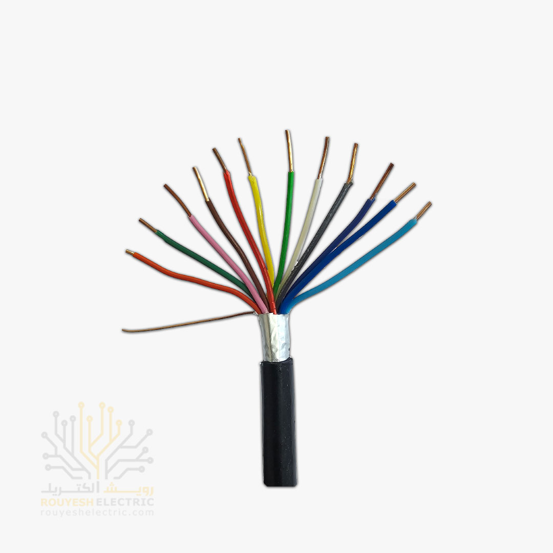 کابل 6 زوجی زمینی برند تک کابل کرمان ضخامت 0/6 کارتن 250 متری