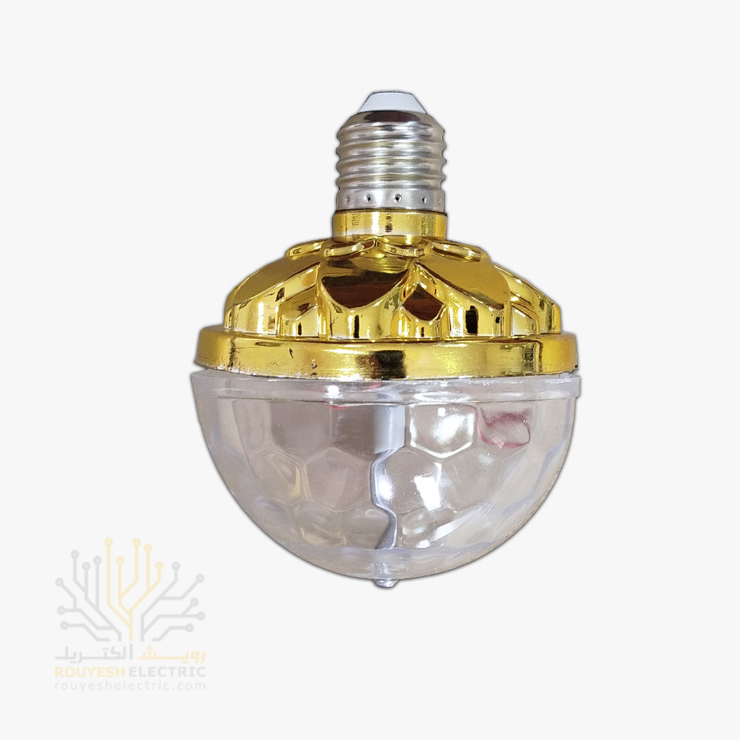 چراغ دیسکویی 6 وات 6 LED برند یاس بدنه طلایی
