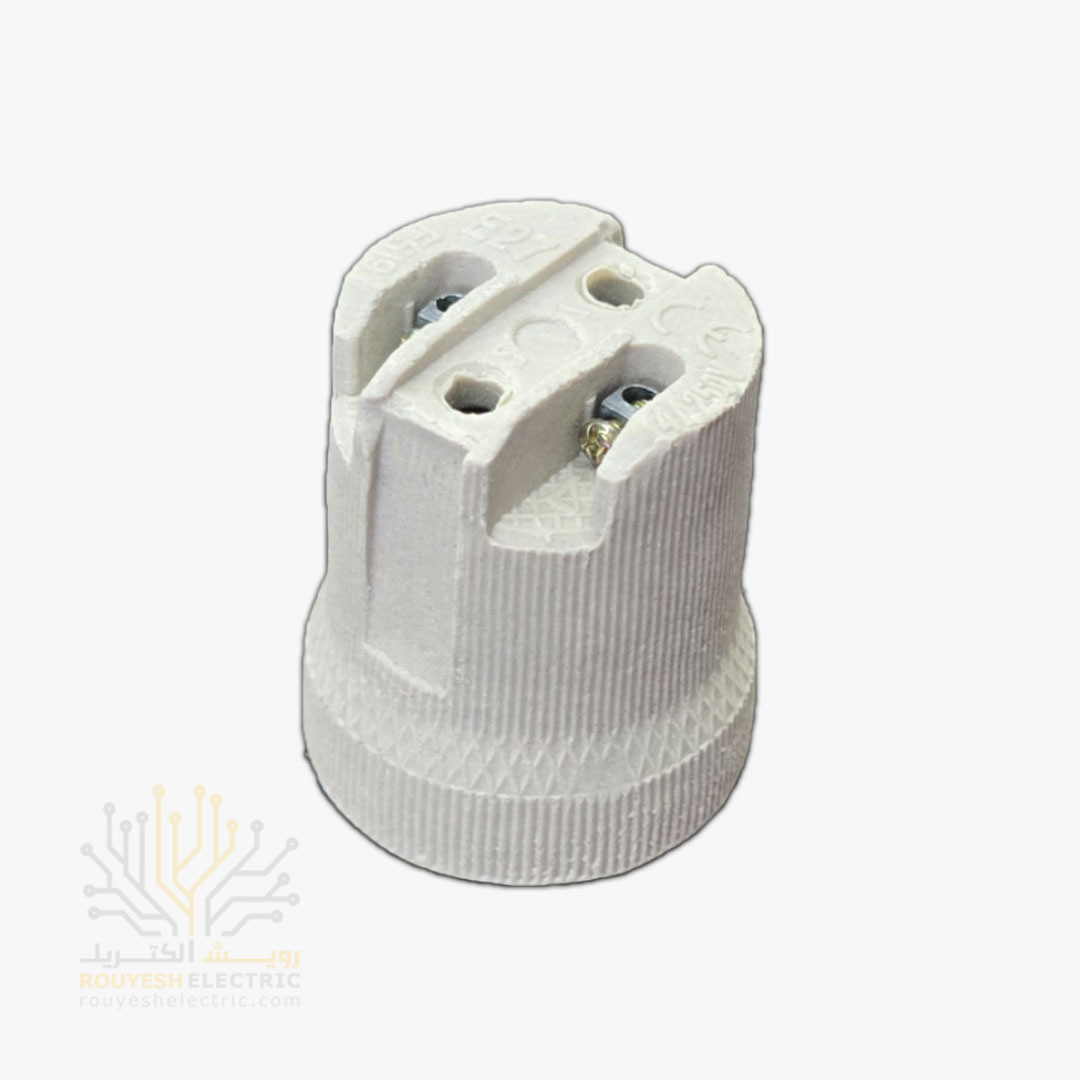 سرپیچ لامپ تونلی E27 سرامیکی