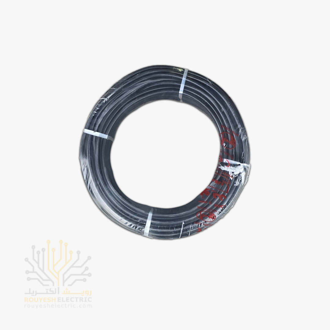 کابل برق نمره 3x1 برند نوید استاندارد حلقه 100 متری