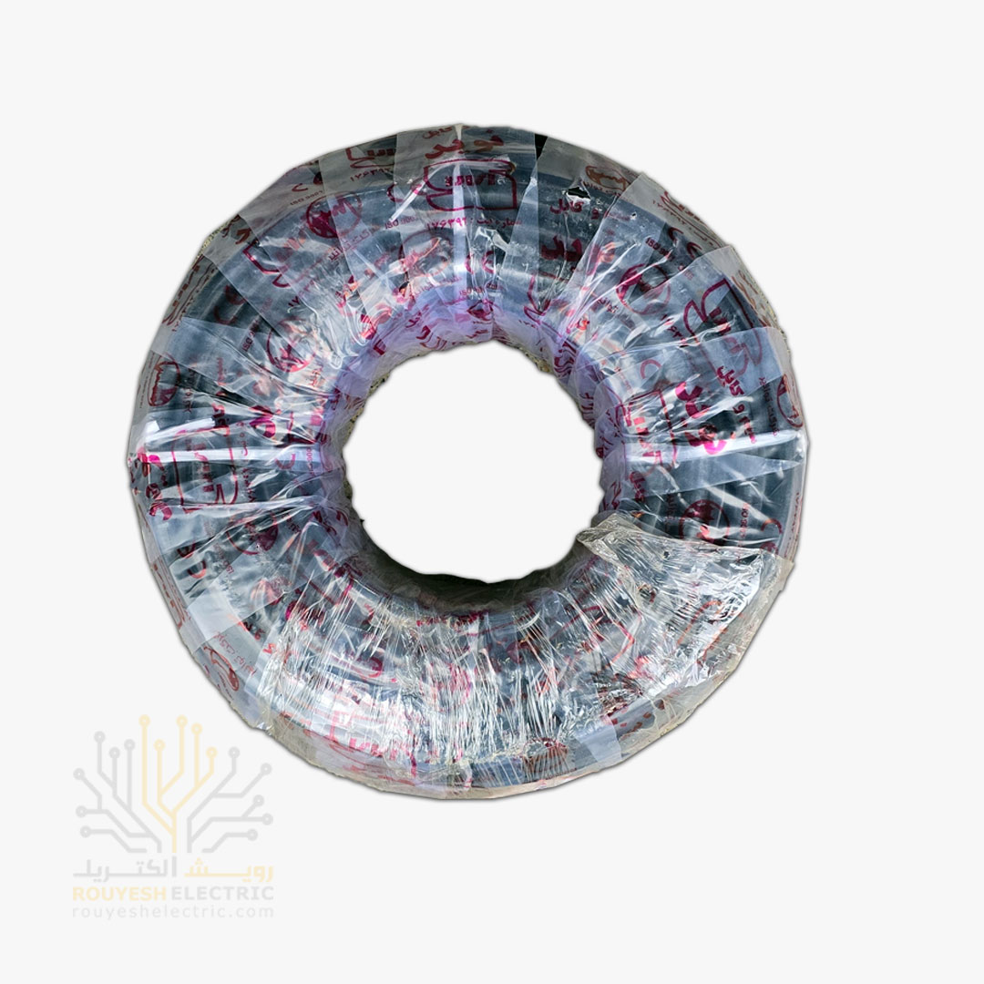 کابل برق نمره 5x6 برند نوید استاندارد حلقه 100 متری