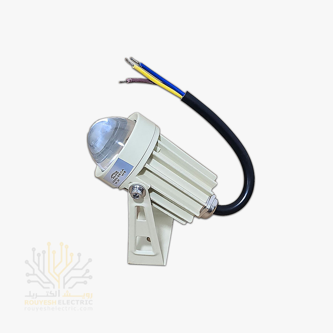 جت لایت 5 وات خارجی برند سالار بدنه کرم چیپ کری انبه ای