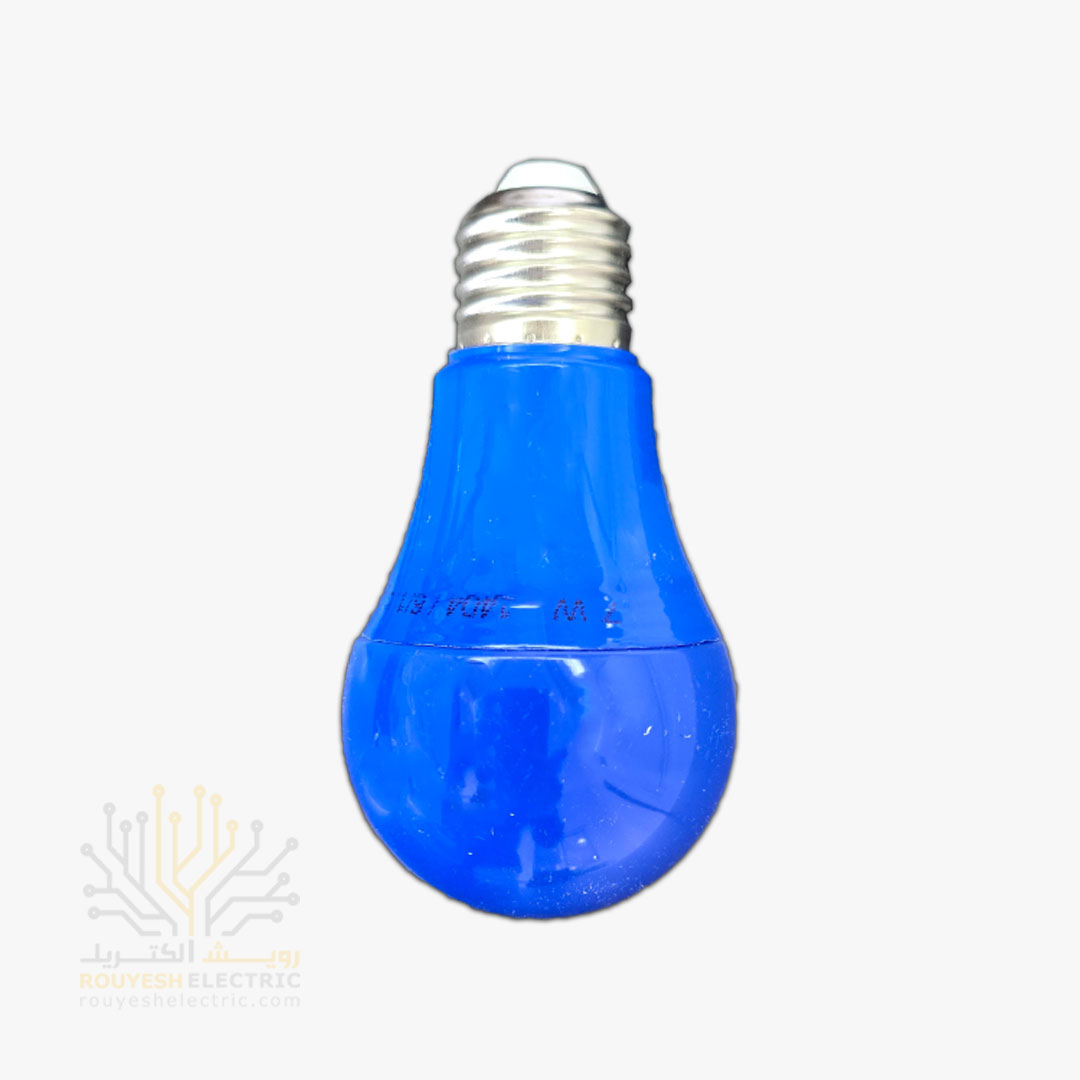 لامپ ال ای دی 7 وات حبابی برند فروزش آبی