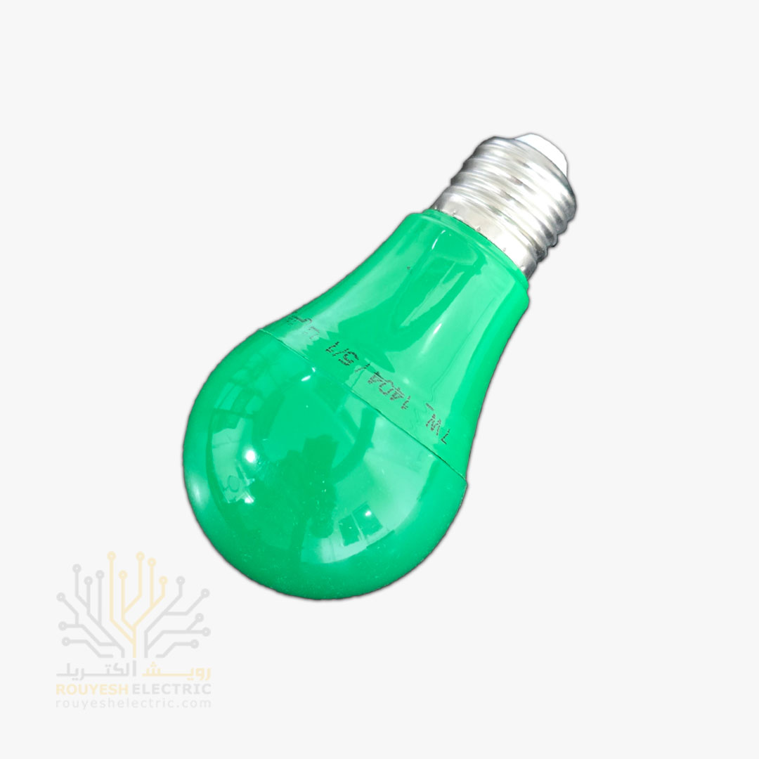 لامپ ال ای دی 7 وات حبابی برند فروزش سبز