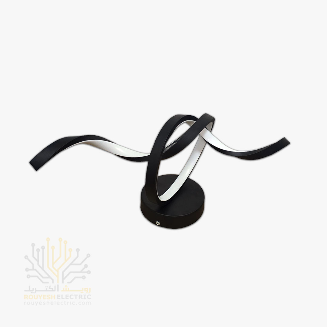 چراغ دیواری ال ای دی برند نور فرد مدل موجی 45 سانت یک سال گارانتی تعویض