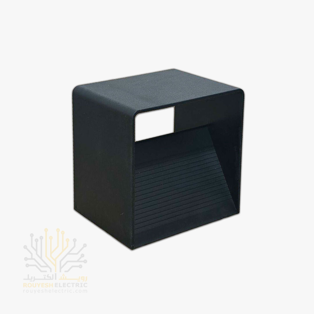 چراغ دکوراتیو 5 وات برند ایران مهر دو طرفه کد ایران 47 بدنه مشکی نور آفتابی 6 ماه گارانتی