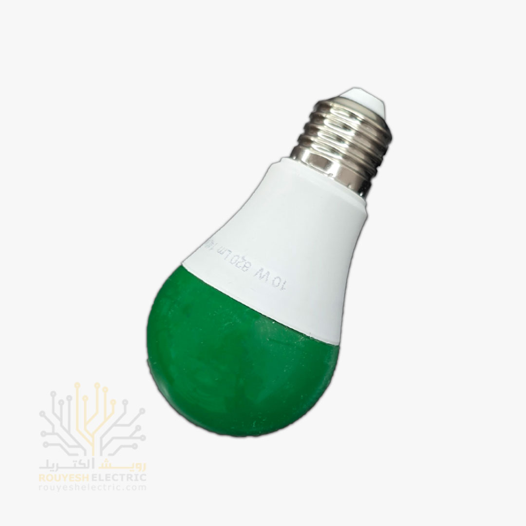 لامپ ال ای دی 9 وات حبابی برند تک تاب سبز
