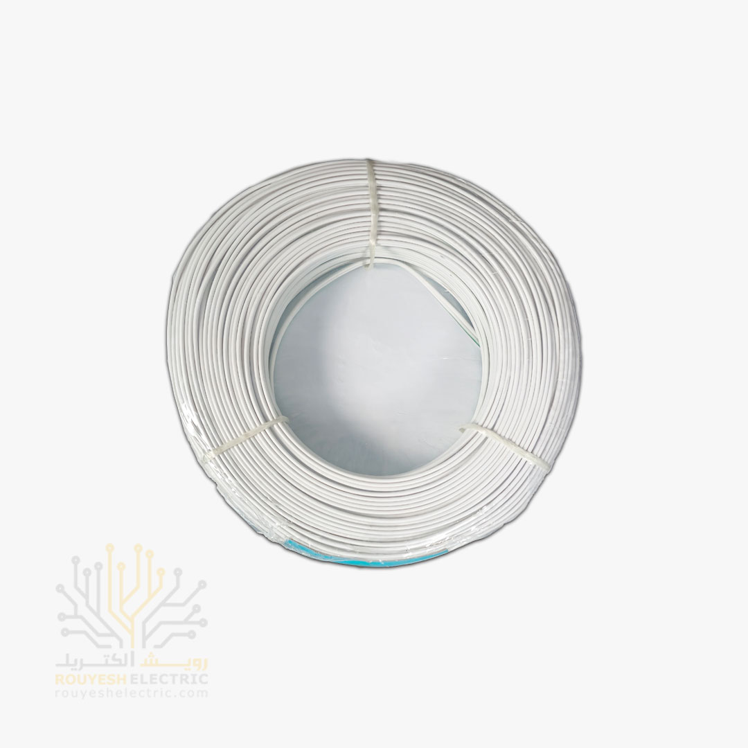 سیم برق نایلون نمره 2x1 برند آرتا الکتریک گلستان استاندارد حلقه 100 متری