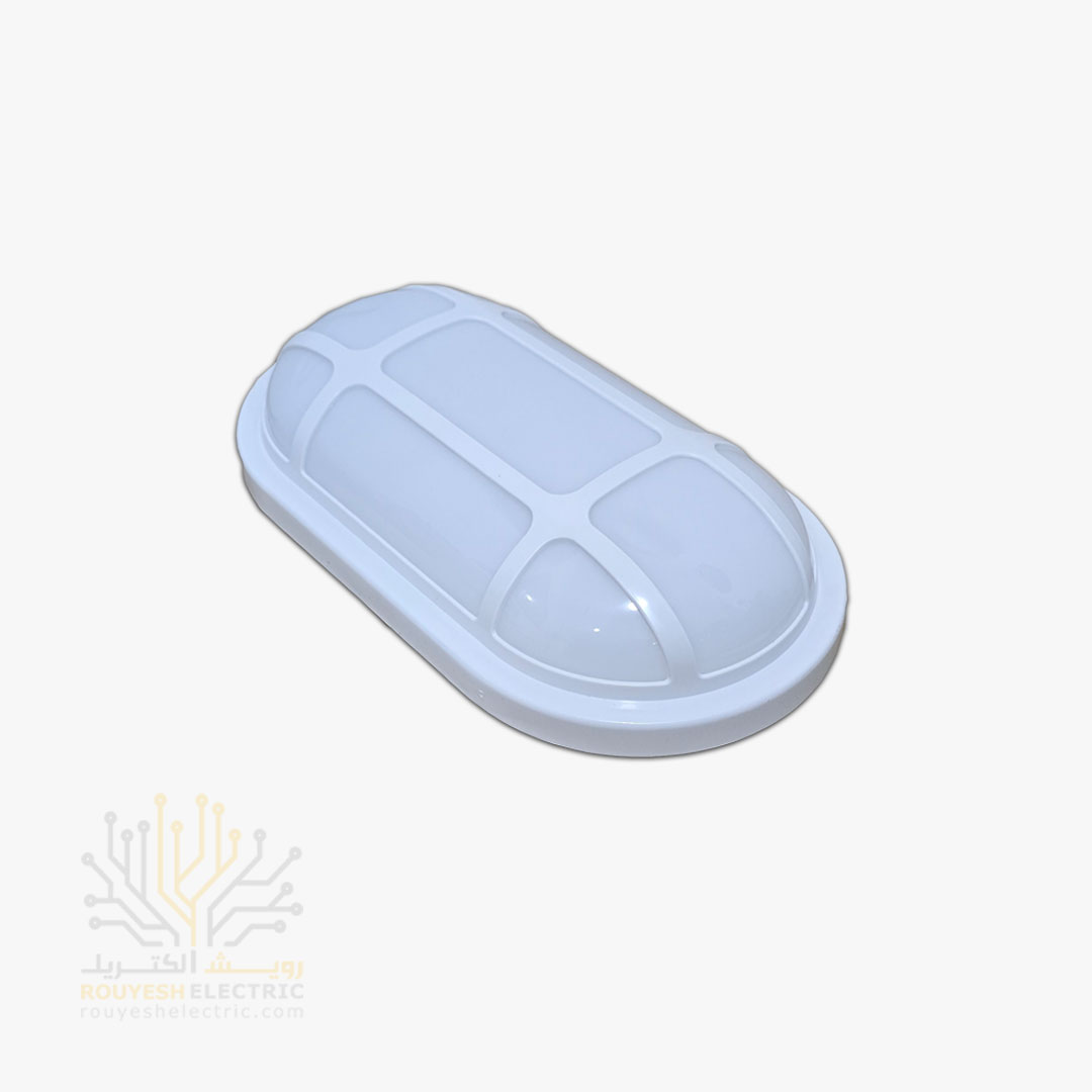 چراغ بیضی 20 وات برند فروزش طرح دار مهتابی