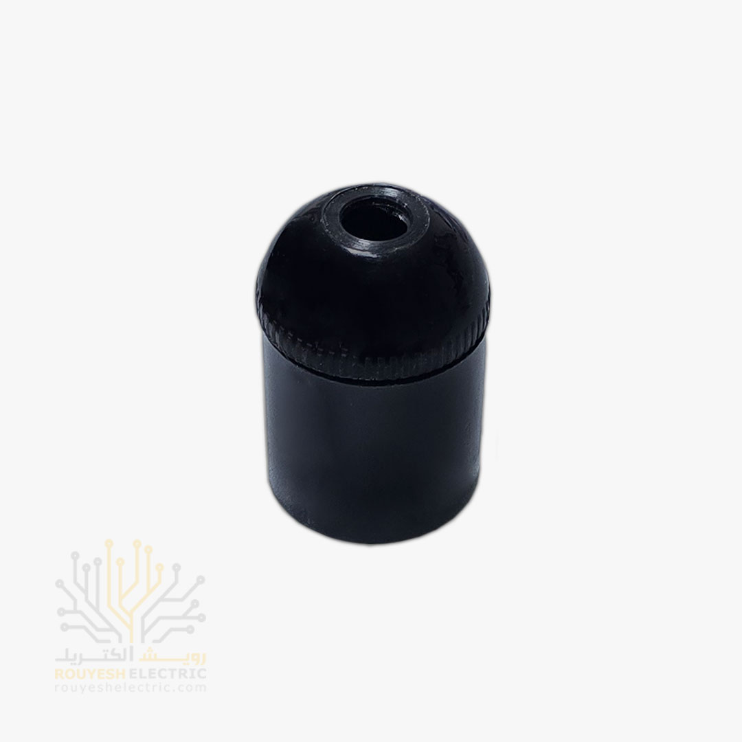 سرپیچ لامپ آویز برند فرجاد الکتریک بدنه باکالیت استاندارد رنگ مشکی