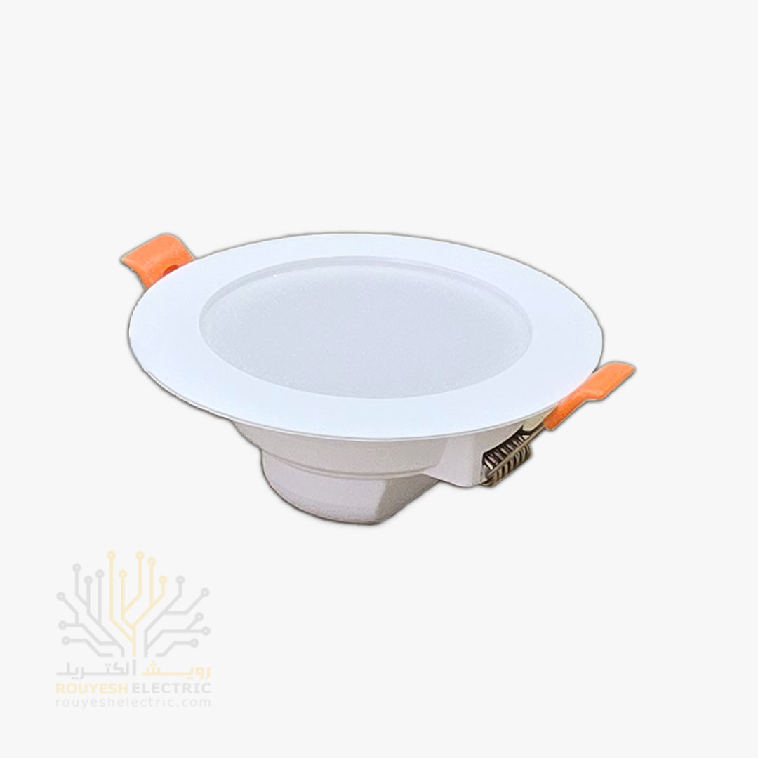 پنل سقفی توکار 8 وات برند بروکس مدل بک لایت رویه 7.5 آفتابی