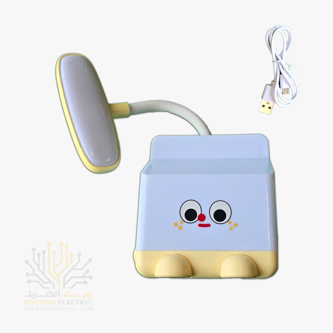 چراغ مطالعه شارژی رومیزی مدل پاکت کد 10