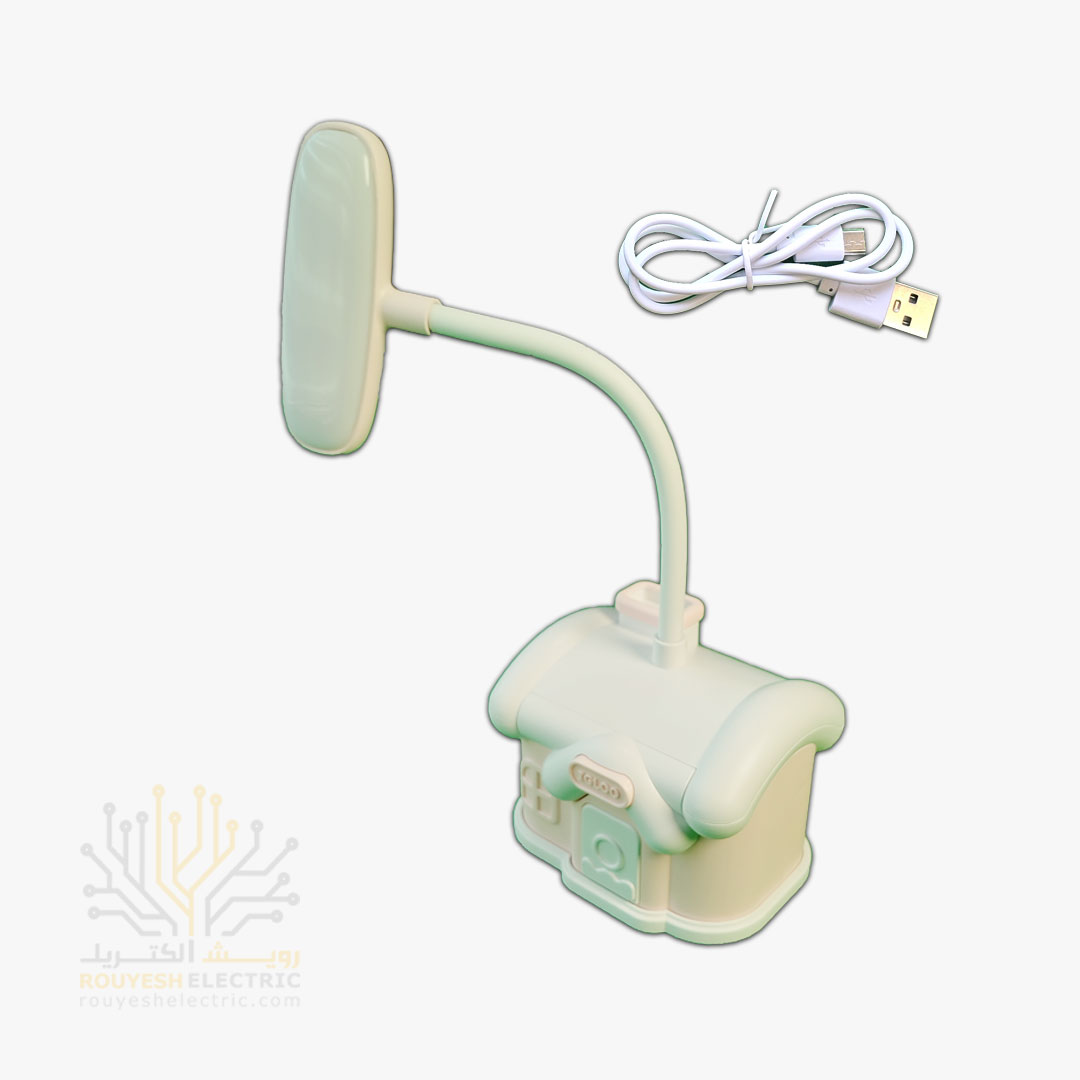 چراغ مطالعه شارژی رومیزی مدل خانه کد 12