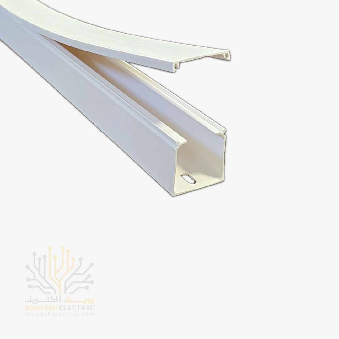 داکت برق برند سوپیتا نمره 40x40 بست دار ساده رنگ سفید 24 متر