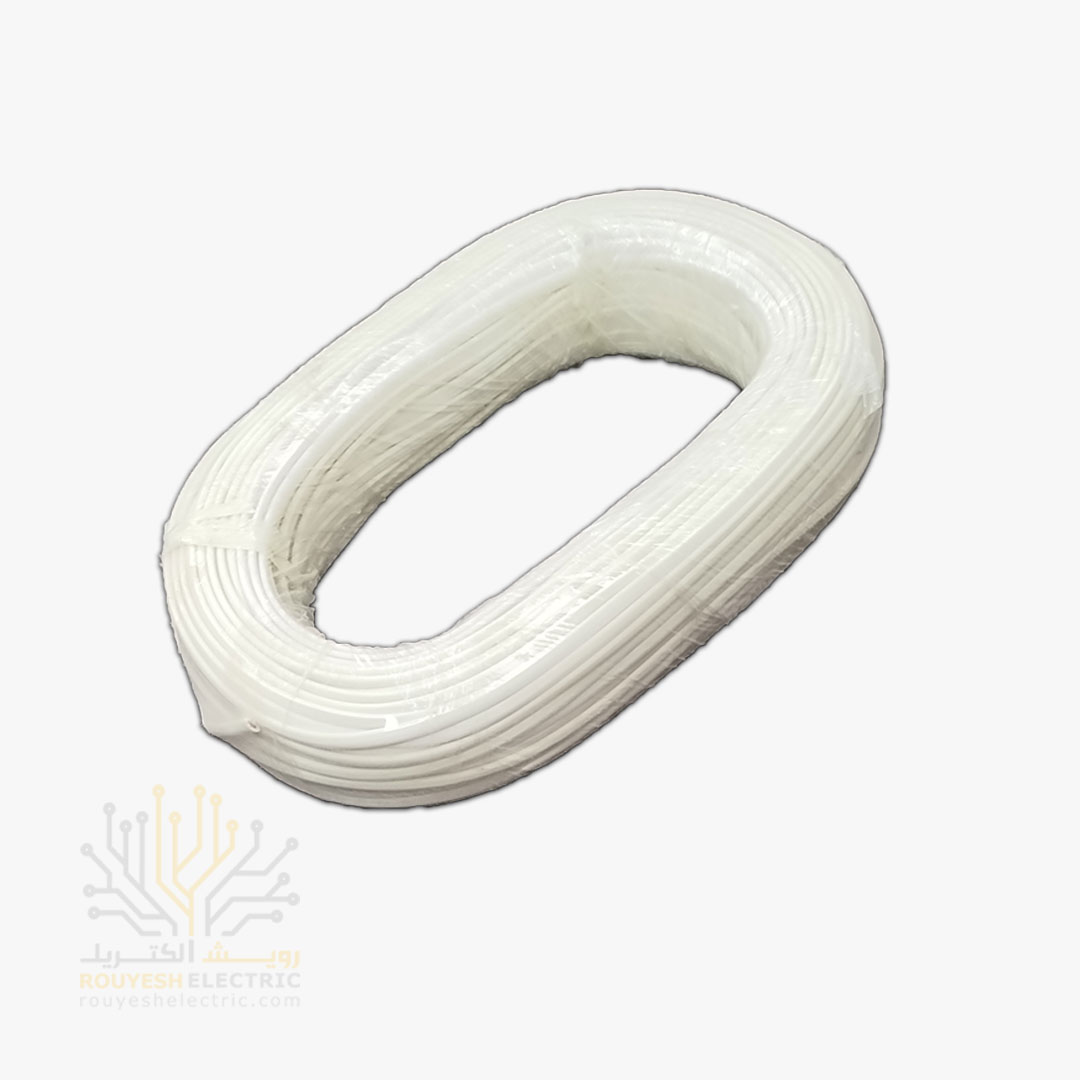 کابل تلفن سوکت خور 4x5 رشته 54 متری سفید