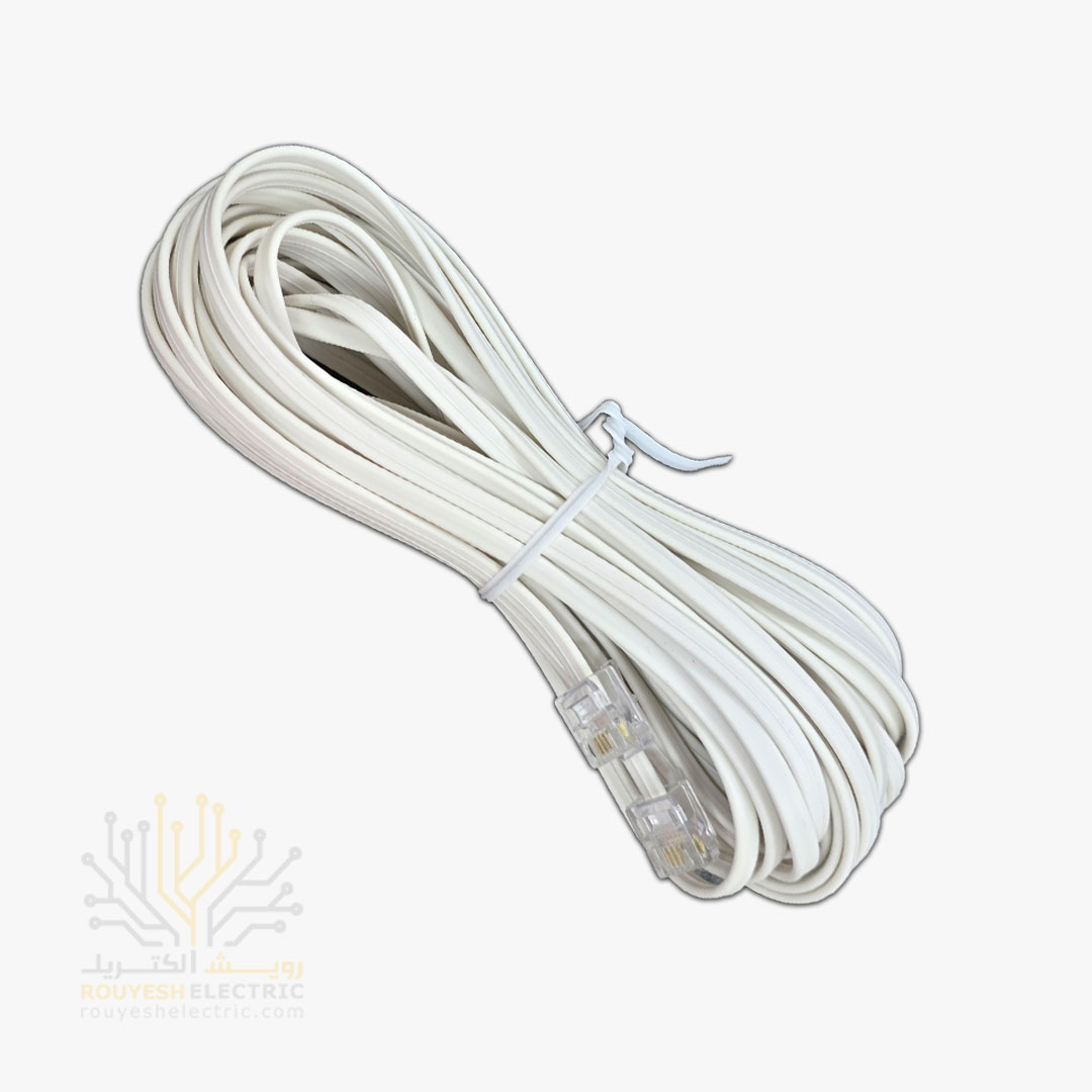 بند خط تلفن 9 الی 10 متری سفید