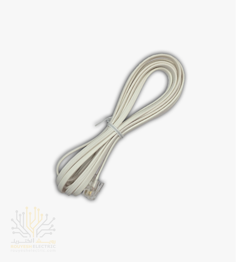 بند خط تلفن 1.5 الی 2 متری سفید