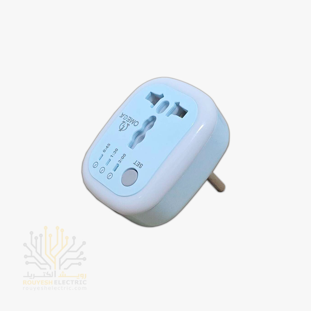 تبدیل 3 به 2 برند امگا LED مدل M100 رنگی 10 آمپر تایمر دار